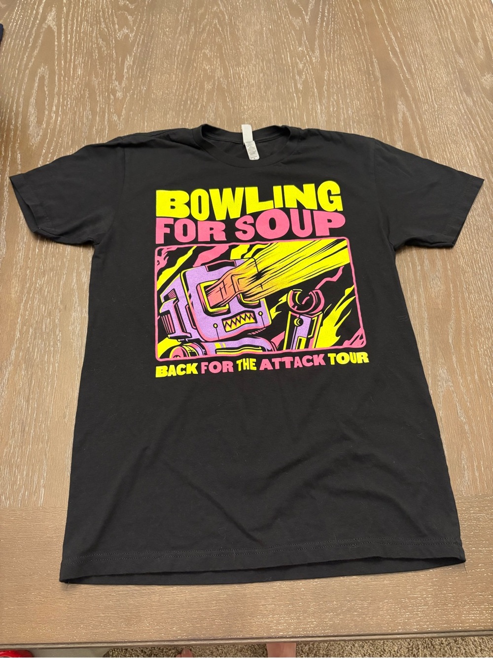 Bowling For Soup Men's Black 'Back For The Attack' Graphic Concert Tee